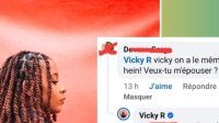 Un fan déclare sa flamme à Vicky R et lui demande sa main en ligne
