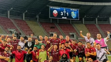 Ligue Conférence&nbsp;: Fahd Nzengue et Shkëndija renversent Bravo et filent au 3e tour

