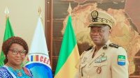 L’ambassadrice de Sao Tomé-et-Principe au Gabon chez le président de la transition
