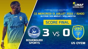 National Foot 1&nbsp;: Bouenguidi Sports ne disputera pas les playoffs finaux et donc un second sacre&nbsp;!