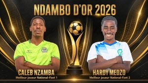 Ndambo d’or 2026&nbsp;: Caleb Nzamba couronné meilleur joueur du National-Foot 1