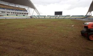 Stade d’Angondjé&nbsp;: Une nouvelle pelouse pour un retour des Panthères en 2026