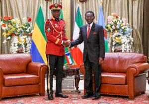 Brice Clotaire Oligui Nguema en visite officielle en Guinée équatoriale