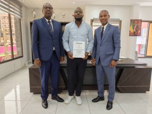 Coaching&nbsp;: Louis Djasmy Mavoungou Nfoumbi, premier Gabonais titulaire de la licence A de l’IHF, honoré par la tutelle